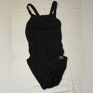 Speedo Black One Piece Athletic Swimsuit Plus Size 18/44 Endurance+